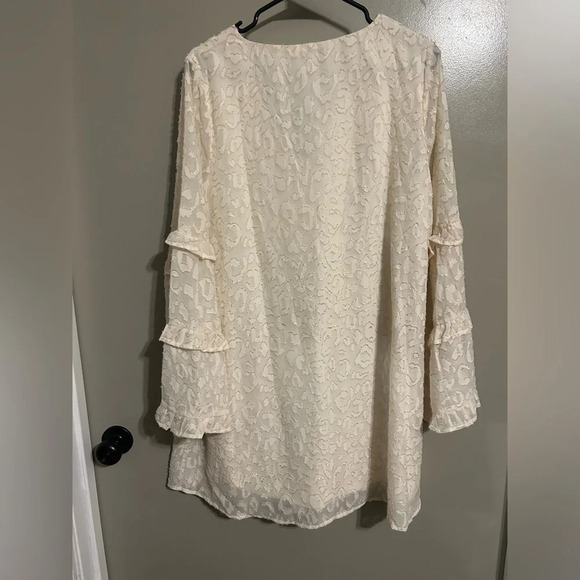 Jodifl white and gold cheetah print dress size medium - Picture 5 of 5